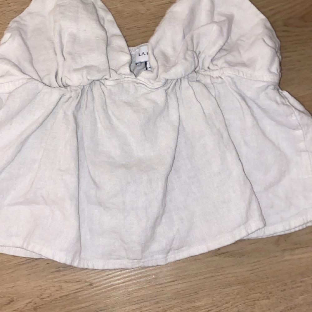 White Sleeveless Top